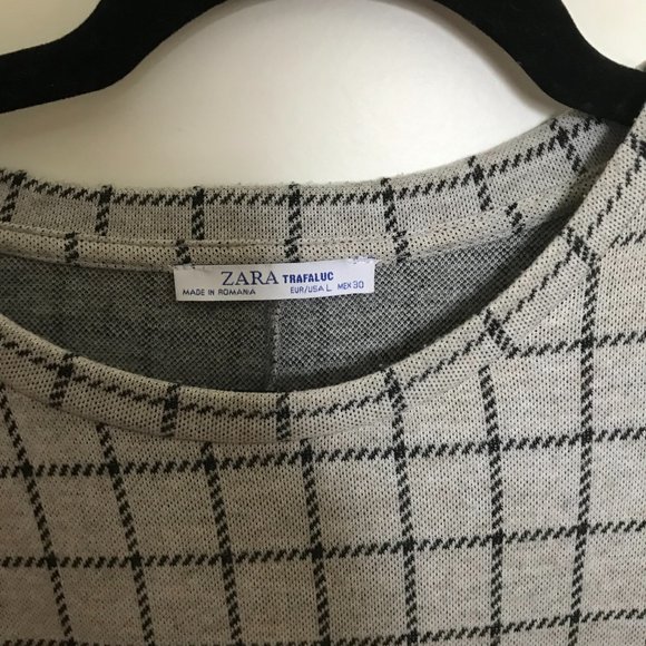 Zara Plaid Belted Midi Dress - Picture 2 of 7